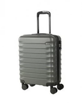 image of Rock Luggage Synergy Carry-On 8 Wheel Charcoal Suitcase