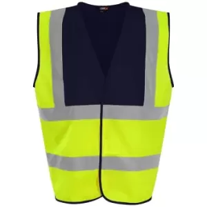 Image of PRO RTX High Visibility Unisex Waistcoat (XXL) (Yellow/Navy) - Yellow/Navy