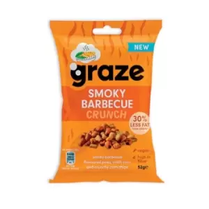 Image of Graze Smoky Barbecue Crunch Bag 52g (Pack of 18) 2987