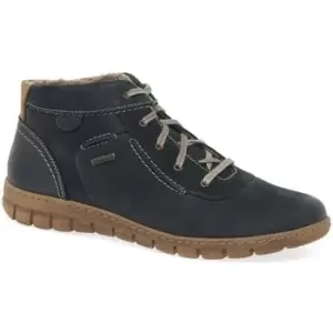 Image of Josef Seibel Steffi 53 Womens Casual Lace Up Ankle Boots womens Mid Boots in Blue,4,6,6.5