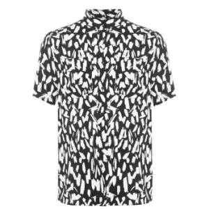 Image of Hugo Abstract Print Shirt - Multi