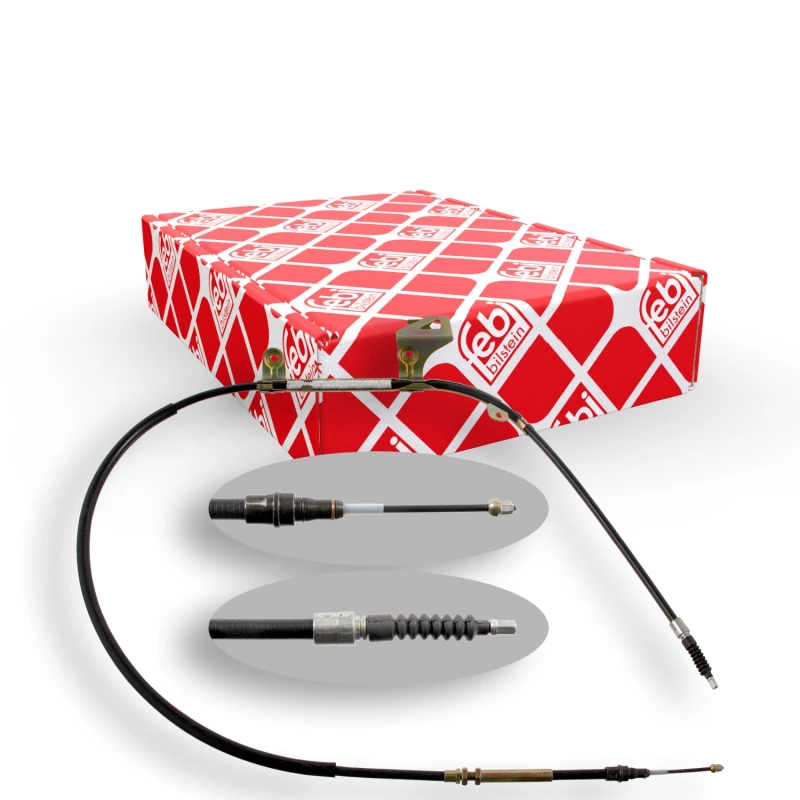 Image of FEBI BILSTEIN 32464 Brake Cable Left Rear, 1900mm Cable,parking brake (124)