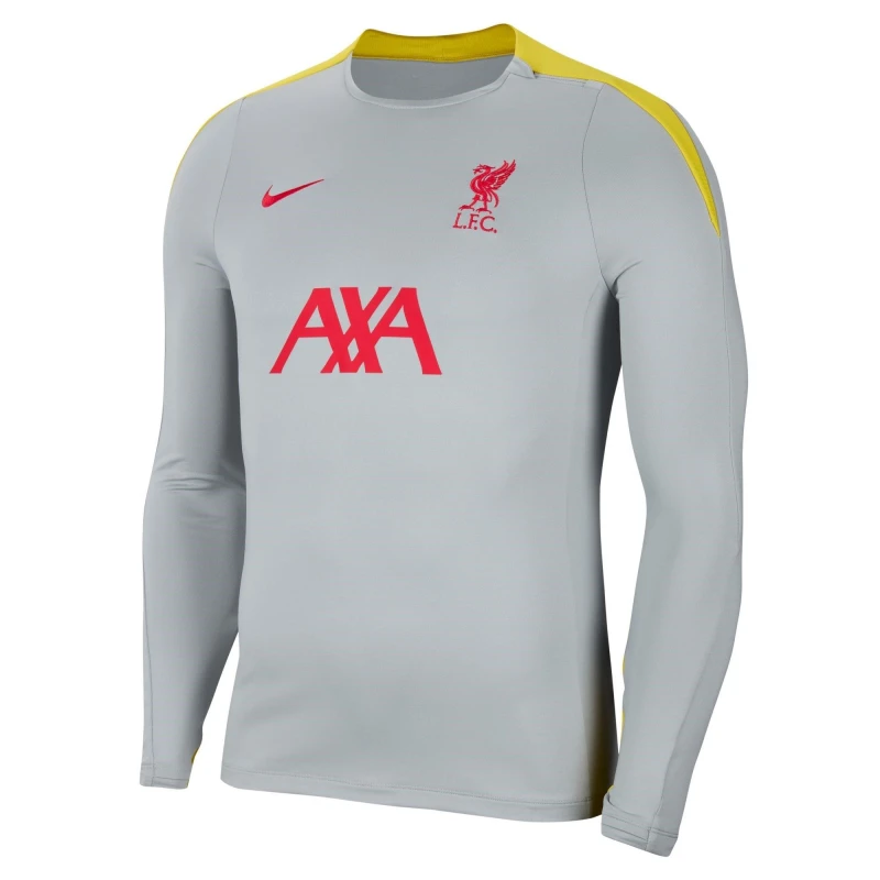 Image of Nike Liverpool Strike Third Drill Top 2024 2025 Womens - Grey Grey 8