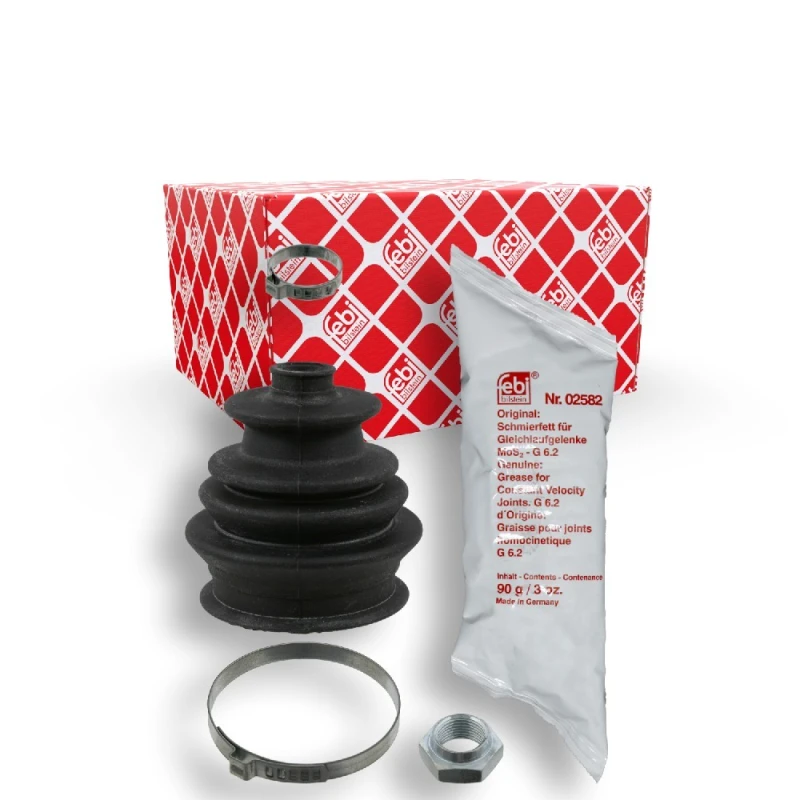 Image of FEBI BILSTEIN 08302 CV Boot Front Axle, Rubber Rubber Bellow,drive shaft (194)