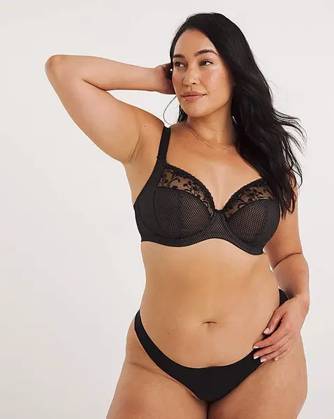 Image of Elomi Charley Plunge Wired Bra Jet JET Female 40H YC19330