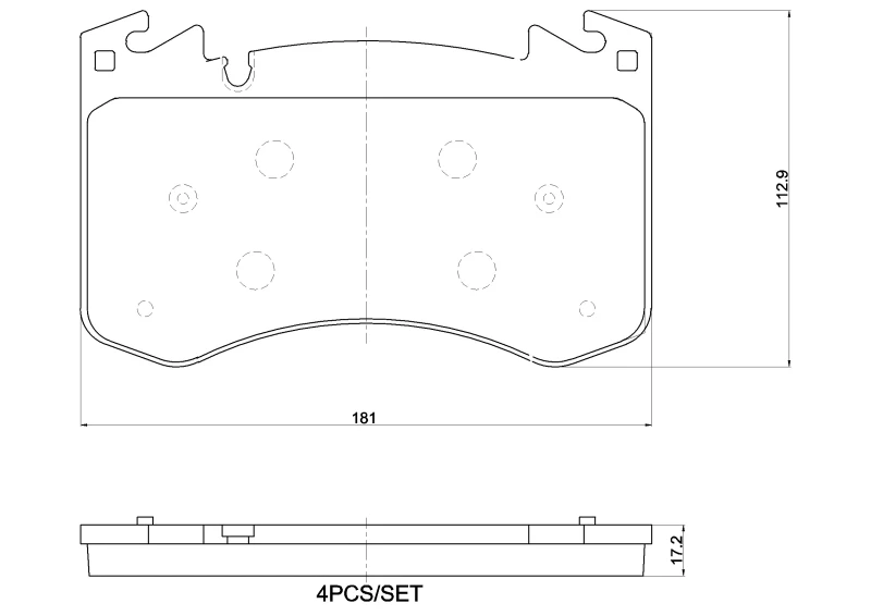Image of BREMBO Brake pad set BREMBO P 44 031