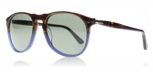 image of Persol PO9649S Sunglasses Brown / Blue 1022/58 Polarized 52mm