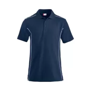 Image of Clique Mens New Conway Polo Shirt (XXL) (Dark Navy)
