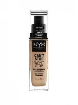 Image of NYX Professional Makeup Cant Stop Foundation Chestnut
