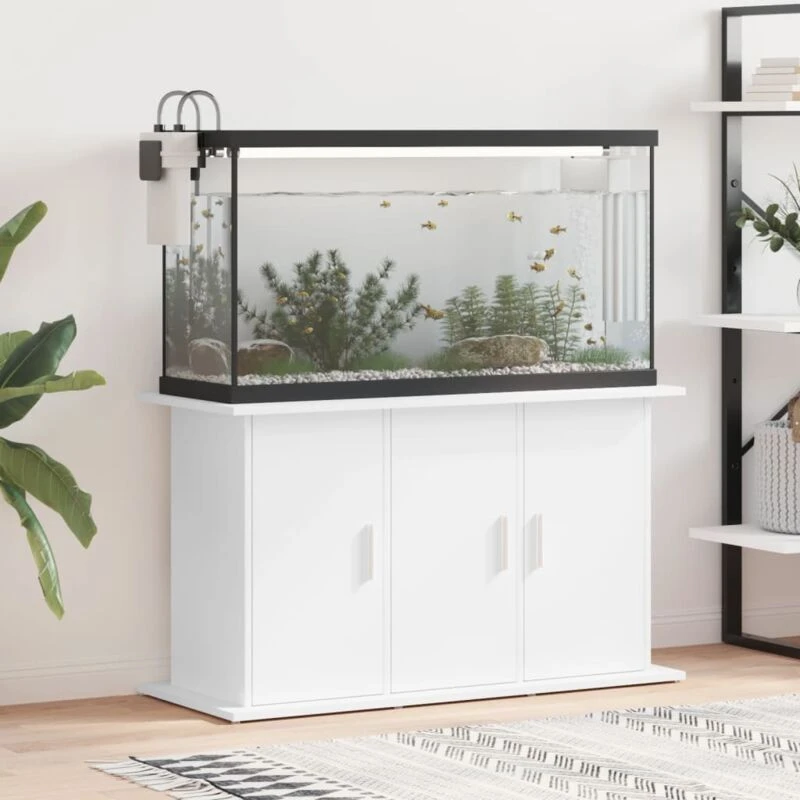 Image of VIDAXL Aquarium Stand White 101x41x58cm Engineered Wood Vidaxl 8720845418335