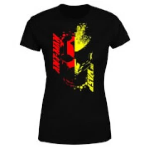 Image of Ant-Man And The Wasp Split Face Womens T-Shirt - Black