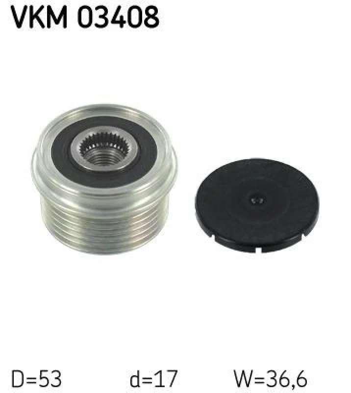 Image of SKF Alternator clutch pulley SKF VKM 03408