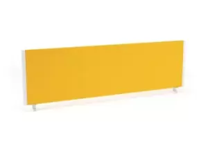 Image of Impulse/Evolve Plus Bench Screen 1400 Bespoke Senna Yellow White Frame