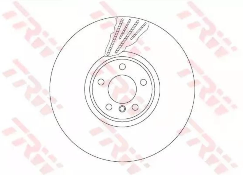 Image of Brake disc TRW DF6618S
