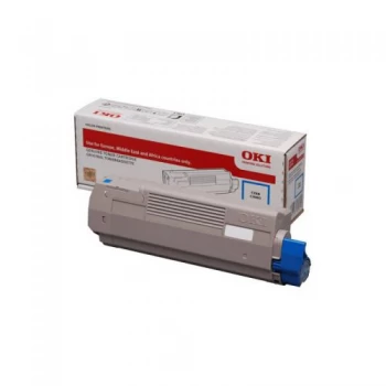 Image of OKI 46490607 Cyan Laser Toner Ink Cartridge