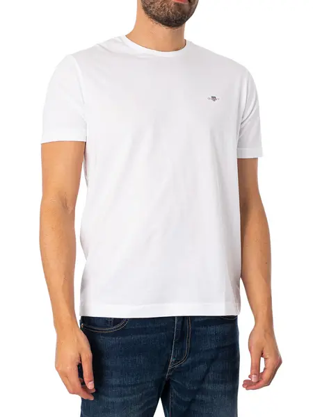 Image of Gant Regular Shield T-Shirt White 3XL