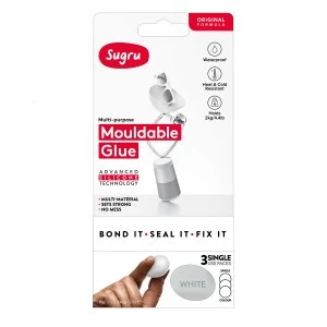 image of Sugru Single Use 3 Pack - White