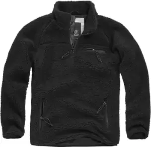 Image of Brandit Teddyfleece Pullover, black, Size 2XL, black, Size 2XL