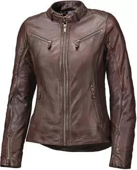 image of Held Sabira Womens Motorcycle Leather Jacket, brown, Size 34, brown, Size 34 for Women