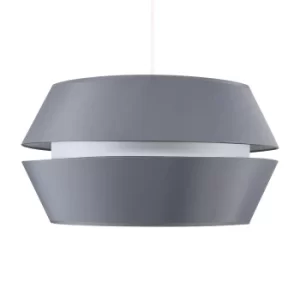Image of Haakon Dual Taper Pendant Shade in Grey