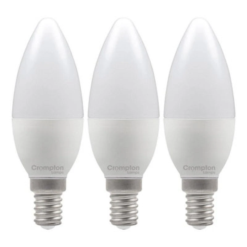 Image of Crompton Lamps LED Candle 6.5W E14 Daylight Opal (60W Eqv)