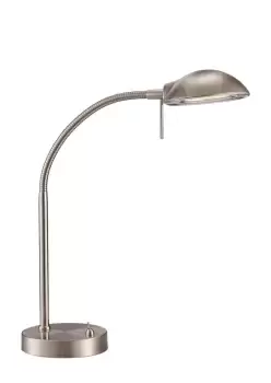 image of Bamberg Table Task Task Lamp 1 Light G9 Satin Nickel