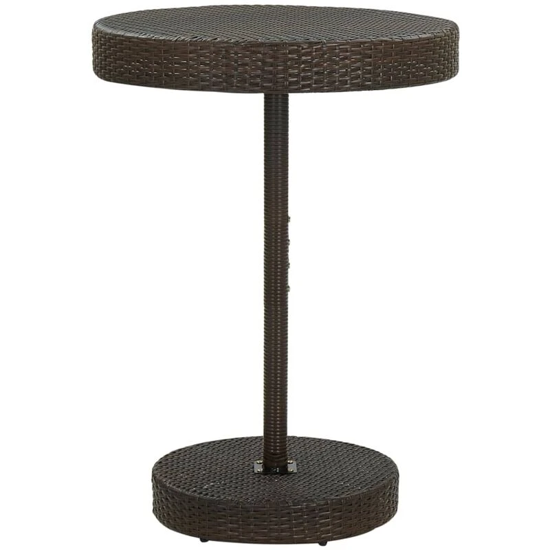 Image of VIDAXL Garden Table Brown 75.5x106cm Poly Rattan vidaXL 8720286002940