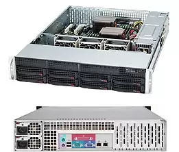 Image of SuperChassis 825TQC-R1K03LPB - Rack - Server - Black - ATX,EATX - HDD - Network - Power - Power fail - System - 1000 W