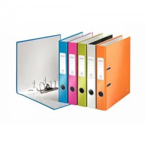 Image of Leitz 180 WOW Lever Arch File A4 50mm Assorted 10pk