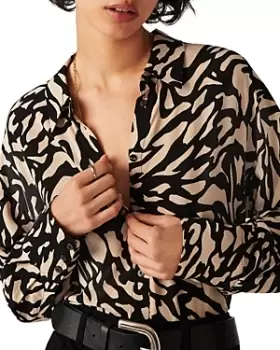 Image of ba & sh Gala Graphic Print Blouse