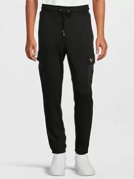 Image of TRUE RELIGION Cargo Revolt Jogger, Black, Size 2XL, Men