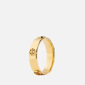 image of Tory Burch Womens Miller Stud Ring - Tory Gold - 8