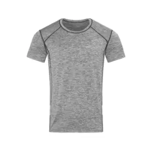 Image of Stedman Mens Sports Reflective Recycled T-Shirt (XXL) (Heather)