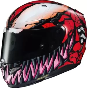 Image of HJC RPHA 11 Maximum Carnage Marvel Helmet, white-red, Size 2XL, white-red, Size 2XL