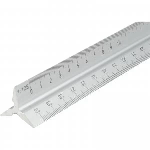 Image of Faithfull Aluminium Triangle Rule 12" / 300mm