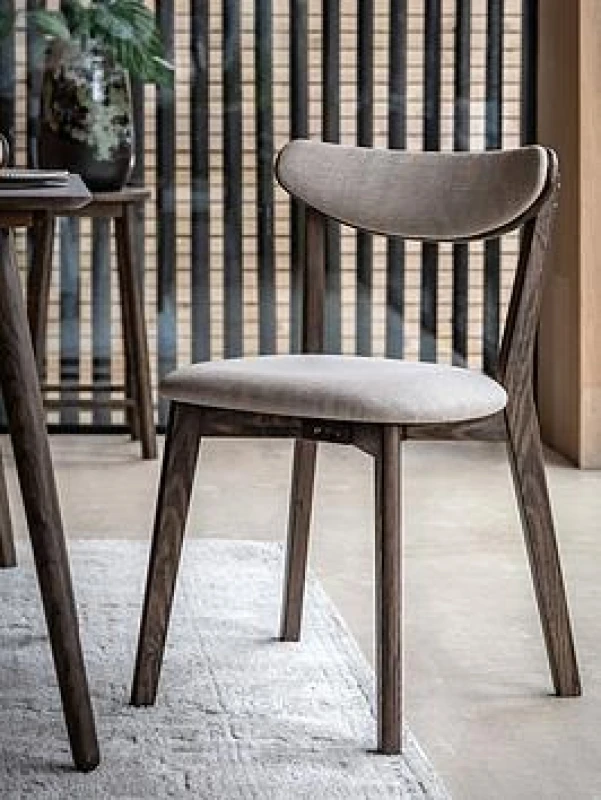 Image of Olivia's Studio Alston Set of 2 Dining Chairs in Smoke