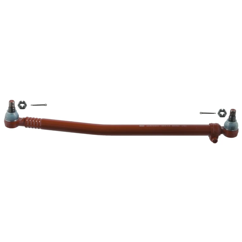 Image of FEBI BILSTEIN 35174 Centre Rod Assembly Front Axle, with crown nut, OE Turbo NEW Centre Rod Assembly (285)