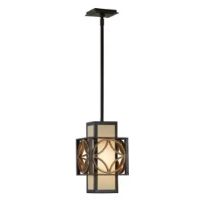 Image of 1 Bulb Ceiling Pendant Light Heritage Bronze Parissiene Gold LED E27 100W