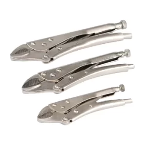Image of Silverline 3 Piece Self Locking Pliers Set