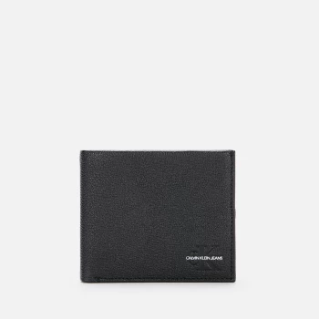 image of Calvin Klein Jeans Mens Micro Pebble Billfold Wallet - Black