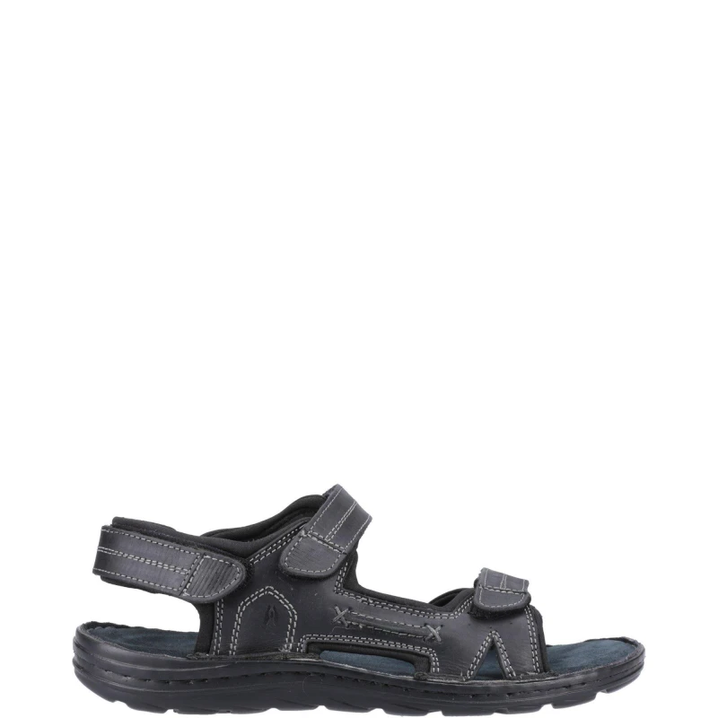 Image of Hush Puppies Hush Puppies Men 'Alistair' Sandal Summer in Black Size: 6 Black 6 Male 5063294006931
