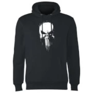 Image of Marvel The Punisher Paintspray Mens Black Pullover Hoodie - L - Black