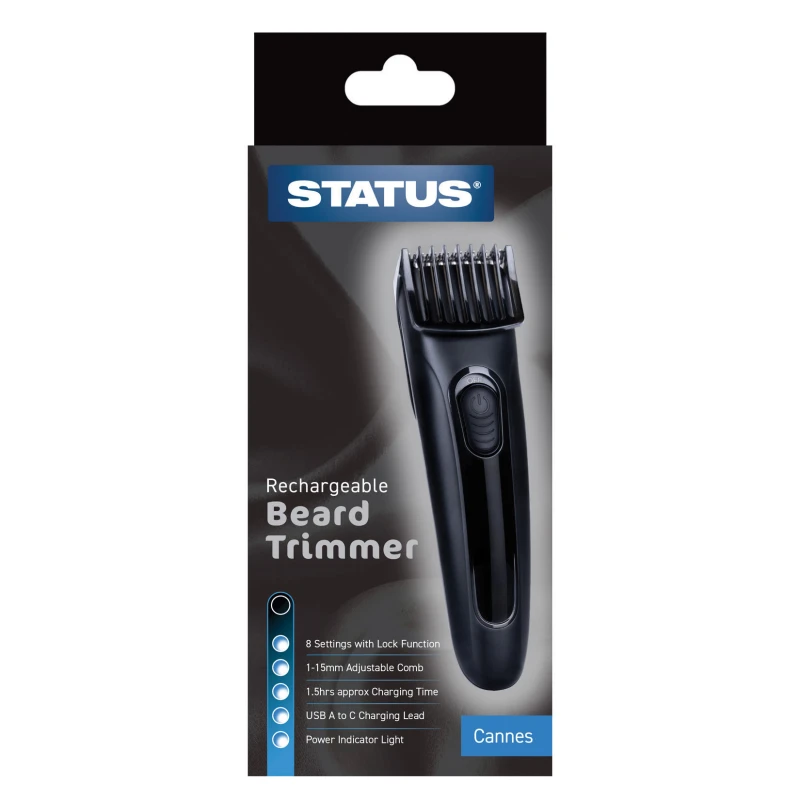 Image of STATUS Cannes Rechargeable Hair Clippers - Black