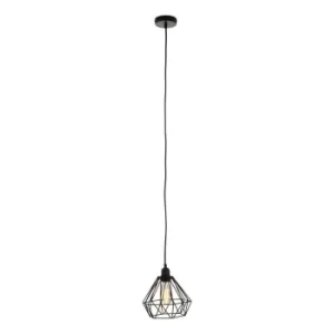 image of Interiors by PH Bartol Wire Pendant Light, black