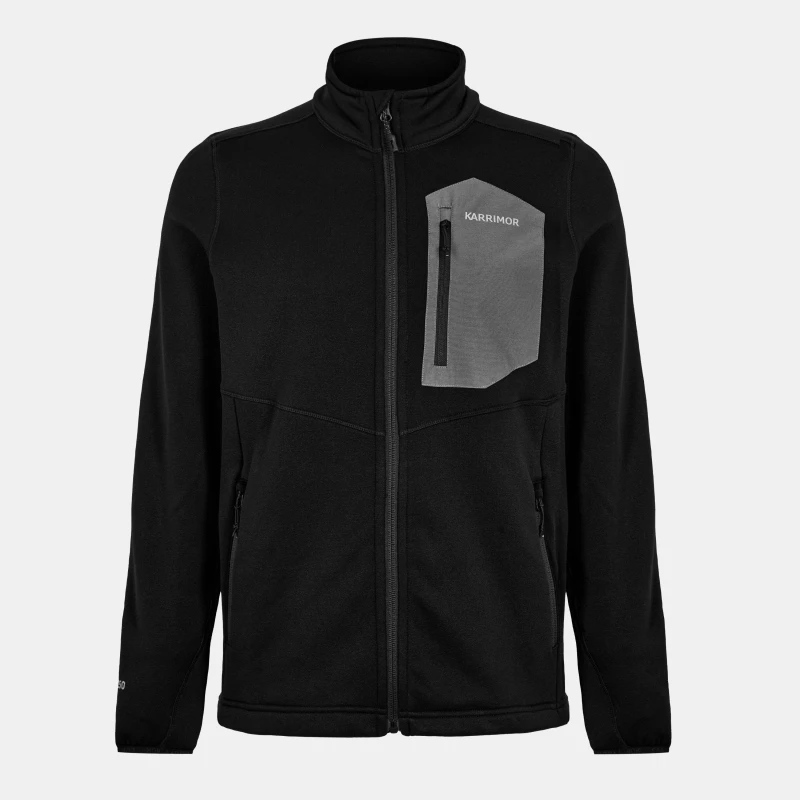 Image of Karrimor Mens Helium Full Zip Fleece Black male 2XL