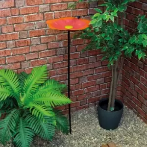 Image of St Helens Metal Bird Feeder Stand Red