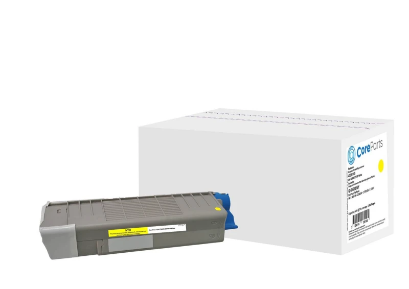 Image of CoreParts Toner Yellow 43381905