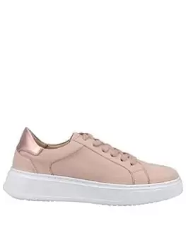 Image of Hush Puppies HUSH PUPPIES CAMILLE LACE CUPSOLE TRAINER - Pink, Size 4, Women