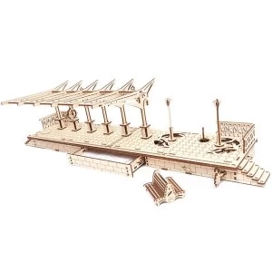 image of Railway Platform UGears 3D Wooden Model Kit