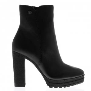 Image of DKNY Tessi Leather Boots - BLK GLD BGD